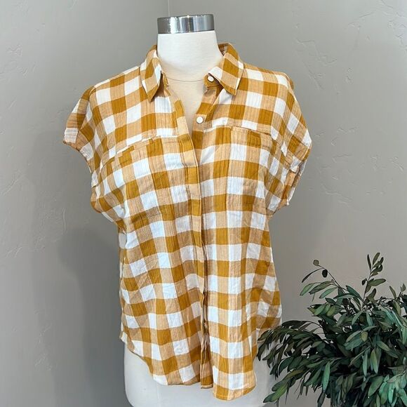 Lucky Brand Button Down Blouse - Picture 1 of 7
